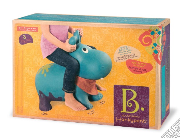 B.Toys: Bouncy Boing! Hankypants - Ippopotamo gioco di B.Toys