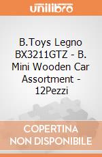 B.Toys Legno BX3211GTZ - B. Mini Wooden Car Assortment - 12Pezzi gioco di B.Toys