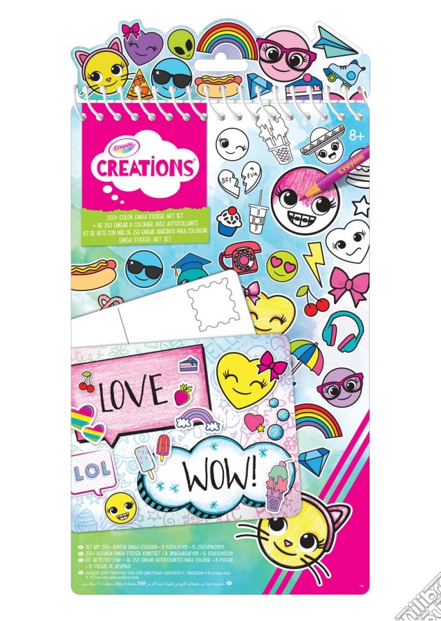 Creations - Emoji Sticker Art Set gioco di Crayola