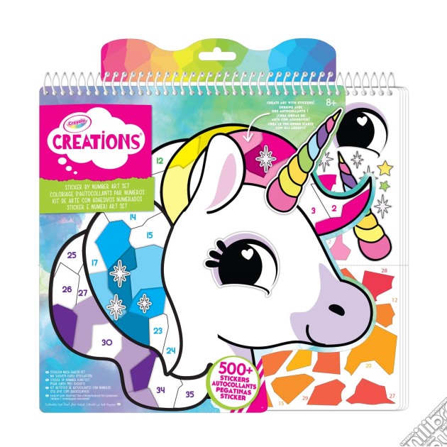 Creations - Sticker & Numeri Art Set gioco di Crayola