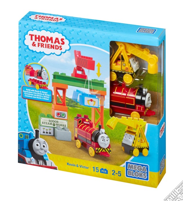 Mega Bloks - Il Trenino Thomas - I Migliori Amici Di Thomas - Kevin E Victor gioco di Mega Bloks