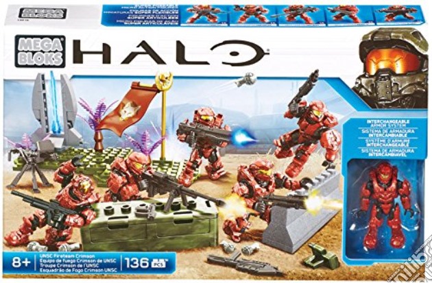 Mega Bloks - Halo - Truppa D'Assalto - Unsc Fireteam Crimson gioco di Mega Bloks