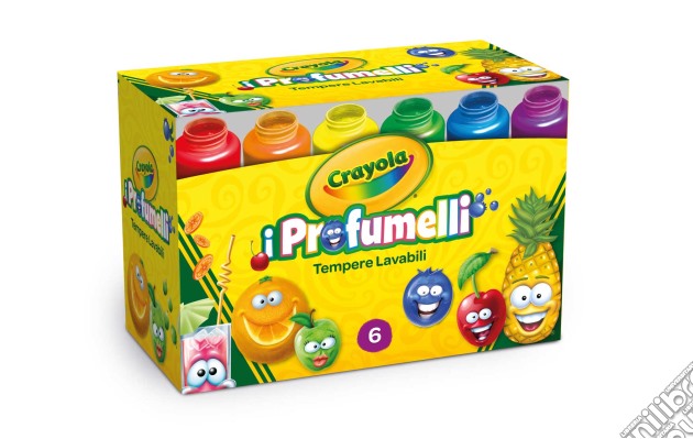 Crayola - I Profumelli - 6 Tempere Lavabili Profumate gioco di Crayola