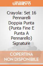 Crayola: Set 16 Pennarelli Doppia Punta (Punta Fine E Punta A Pennarello) Signature gioco