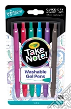 Crayola - Take Note! 6 Penne Gel Lavabili (Mag) giochi