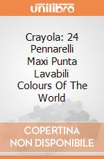 Crayola: 24 Pennarelli Maxi Punta Lavabili Colours Of The World gioco