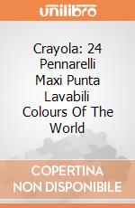 Crayola: 24 Pennarelli Maxi Punta Lavabili Colours Of The World giochi