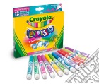 Crayola - Lavabilissimi - 12 Pennarelli Puntà Maxi Colori Tropicali Ultra Lavabili gioco di Crayola