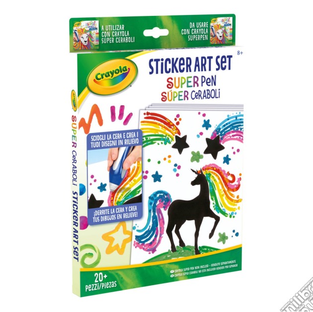Crayola - Super Pen Sticker Art Set gioco di Crayola