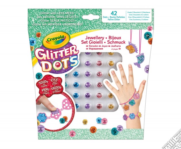 Crayola: Glitter Dots Set Gioielli gioco