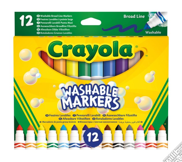 Crayola: 12 Pennarelli Punta Maxi Lavabili gioco di Crayola