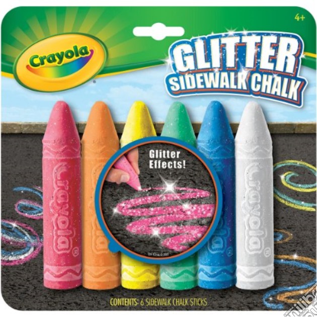 Crayola - Gessi Per Esterno Glitter gioco di Crayola