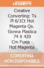 Creative Converting: Ts Pl 6/1Ct Hot Magenta Qs. Gonna Plastica 74 X 420 Cm Fuxia - Hot Magenta gioco
