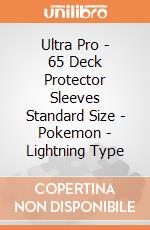 Ultra Pro - 65 Deck Protector Sleeves Standard Size - Pokemon - Lightning Type giochi