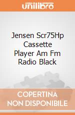 Jensen Scr75Hp Cassette Player Am Fm Radio Black