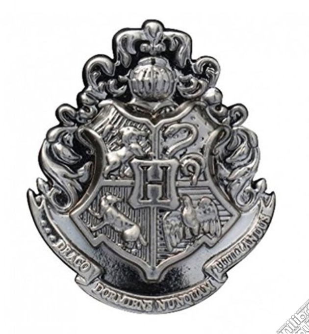 Harry Potter Hogwarts Crest Pewter Lapel Pin gioco di Monogram