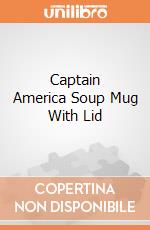 Captain America Soup Mug With Lid gioco di Monogram