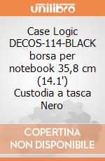 Case Logic DECOS-114-BLACK borsa per notebook 35,8 cm (14.1