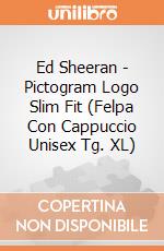 Ed Sheeran - Pictogram Logo Slim Fit (Felpa Con Cappuccio Unisex Tg. XL) gioco