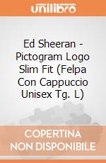 Ed Sheeran - Pictogram Logo Slim Fit (Felpa Con Cappuccio Unisex Tg. L) gioco