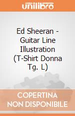 Ed Sheeran - Guitar Line Illustration (T-Shirt Donna Tg. L) gioco