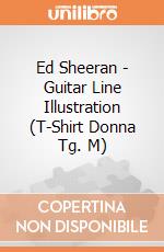 Ed Sheeran - Guitar Line Illustration (T-Shirt Donna Tg. M) gioco