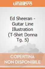 Ed Sheeran - Guitar Line Illustration (T-Shirt Donna Tg. S) gioco