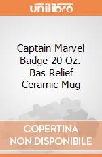 Captain Marvel Badge 20 Oz. Bas Relief Ceramic Mug gioco di Vandor