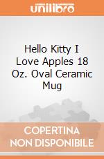 Hello Kitty I Love Apples 18 Oz. Oval Ceramic Mug gioco di Vandor