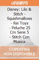 Disney: Lilo & Stitch - Squishmallows - Rei Toys - Peluche 25 Cm Serie 5 - Stitch Con Musica giochi
