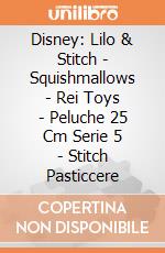Disney: Lilo & Stitch - Squishmallows - Rei Toys - Peluche 25 Cm Serie 5 - Stitch Pasticcere giochi