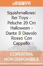 Squishmallows: Rei Toys - Peluche 20 Cm Halloween - Dante Il Diavolo Rosso Con Cappello giochi