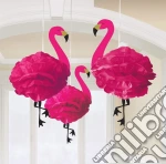 Amscan: 3 Fluffy Decoration Flamingo Paper giochi