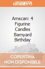 Amscan: 4 Figurine Candles Barnyard Birthday gioco