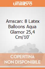 Amscan: 8 Latex Balloons Aqua Glamor 25,4 Cm/10