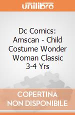 Dc Comics: Amscan - Child Costume Wonder Woman Classic 3-4 Yrs gioco
