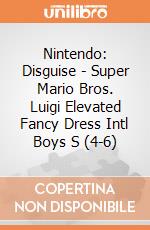 Nintendo: Disguise - Super Mario Bros. Luigi Elevated Fancy Dress Intl Boys S (4-6) giochi