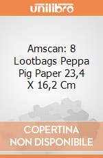 Amscan: 8 Lootbags Peppa Pig Paper 23,4 X 16,2 Cm gioco