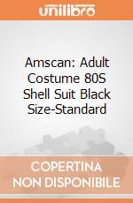 Amscan: Adult Costume 80S Shell Suit Black Size-Standard gioco