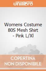 Womens Costume 80S Mesh Shirt - Pink L/Xl gioco