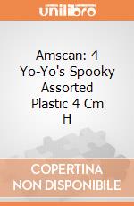 Amscan: 4 Yo-Yo's Spooky Assorted Plastic 4 Cm H gioco
