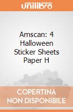 Amscan: 4 Halloween Sticker Sheets Paper H gioco