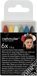 Amscan: 6 Make Up Sticks Halloween (Grease Crayons) H giochi