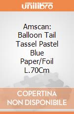 Amscan: Balloon Tail Tassel Pastel Blue Paper/Foil L.70Cm gioco