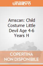 Child Costume Little Devil Age 4-6 Years H gioco