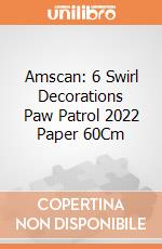 Amscan: 6 Swirl Decorations Paw Patrol 2022 Paper 60Cm gioco