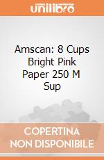 Amscan: 8 Cups Bright Pink Paper 250 M Sup gioco