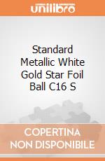Standard Metallic White Gold Star Foil Ball C16 S gioco