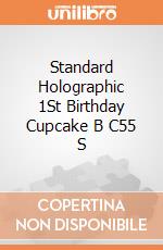Standard Holographic 1St Birthday Cupcake B C55 S gioco