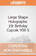 Large Shape Holographic 1St Birthday Cupcak H50 S gioco